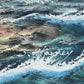 Original Maritime Oil Painting – Naval Battle Scene – Signed J. Harvey , Framed (Copy)