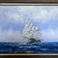 Seascape Original Oil Painting Tall Ship by Karon | Nautical Maritime Wall Art