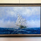 Seascape Original Oil Painting Tall Ship by Karon | Nautical Maritime Wall Art