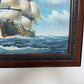 K.Dossi Original Sailing Ship Oil Painting, Nautical Seascape, Maritime Art