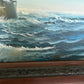 K.Dossi Original Sailing Ship Oil Painting, Nautical Seascape, Maritime Art