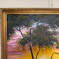 M Gordon Signed Oil Painting Tropical Sunset Seascape Ocean Landscape Framed