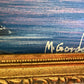 M Gordon Signed Oil Painting Tropical Sunset Seascape Ocean Landscape Framed