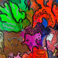Original Abstract Painting Serg Graff "Beautiful Chaos" Surreal Fantasy, COA