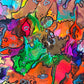 Original Abstract Painting Serg Graff "UFO" Surreal Fantasy Pop Art, COA