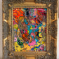 Original Abstract Painting Serg Graff "Piggy's Wild Party" Surreal Fantasy, COA