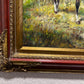 S.Bruno Original Large Oil painting on Canvas, English Hunting scene, Framed