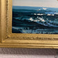 Listed Artist Hewett JACKSON 1914-2007, seascape Original oil painting on canvas