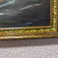 Vintage Original Oil painting on canvas Seascape, Sailing Ship in the ocean