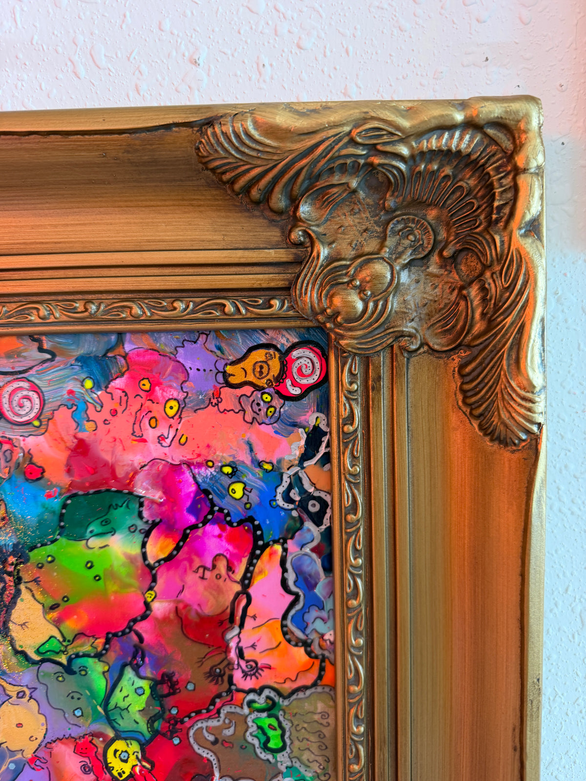 Original Abstract Painting Serg Graff "Butterfly Madness " Surreal Fantasy, COA