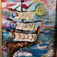 Serg Graff Original “Yeloria” Ship Painting | Gold Ornate Frame | Nautical