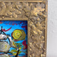 Serg Graff Original “Brigel” Acrylic Ship Painting | Gold Leaf Frame | Nautical