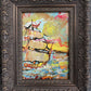 Serg Graff Original “Zephura” Acrylic Ship Painting | Dark Gold Frame | Nautical