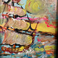 Serg Graff Original “Zephura” Acrylic Ship Painting | Dark Gold Frame | Nautical