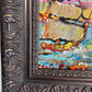 Serg Graff Original “Zephura” Acrylic Ship Painting | Dark Gold Frame | Nautical