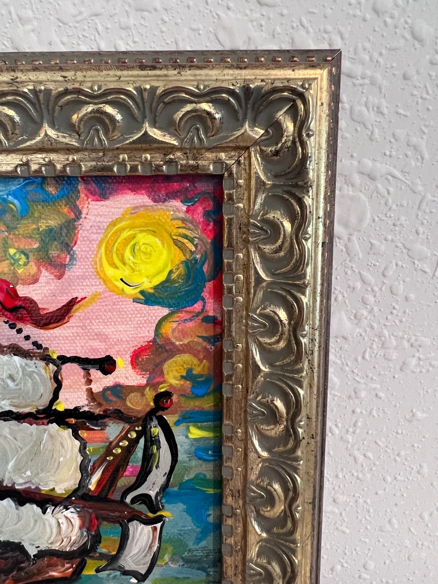 Serg Graff Original “Eldoria” Ship Painting | Gold Ornate Frame | Nautical