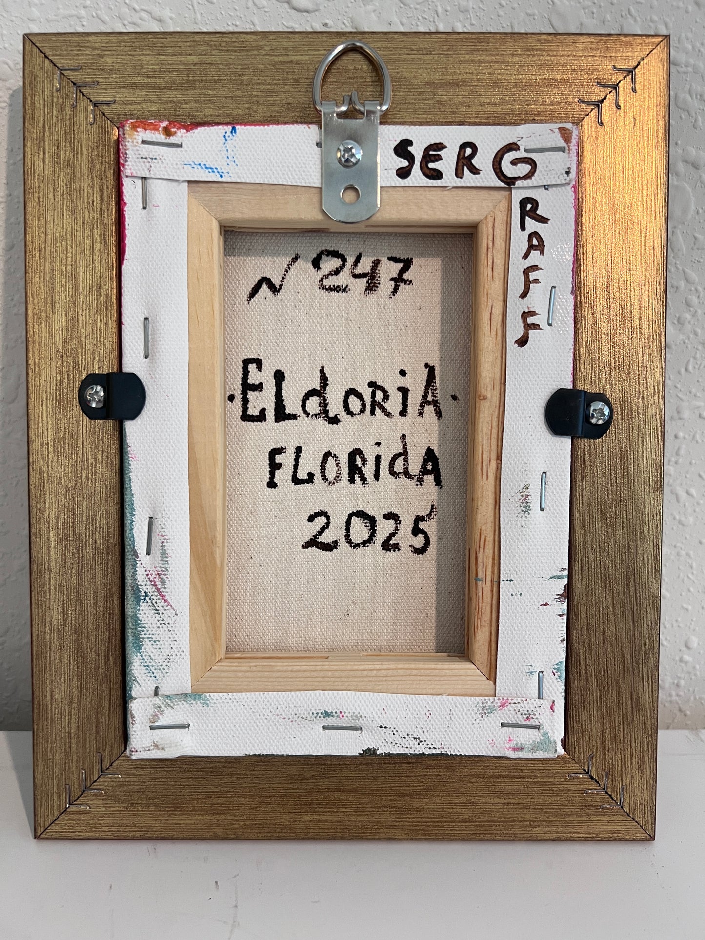 Serg Graff Original “Eldoria” Ship Painting | Gold Ornate Frame | Nautical