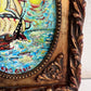 Serg Graff Original “Maris” Ship Painting | Gold Ornate Frame | Nautical