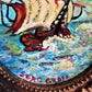 Serg Graff Original “Maris” Ship Painting | Gold Ornate Frame | Nautical