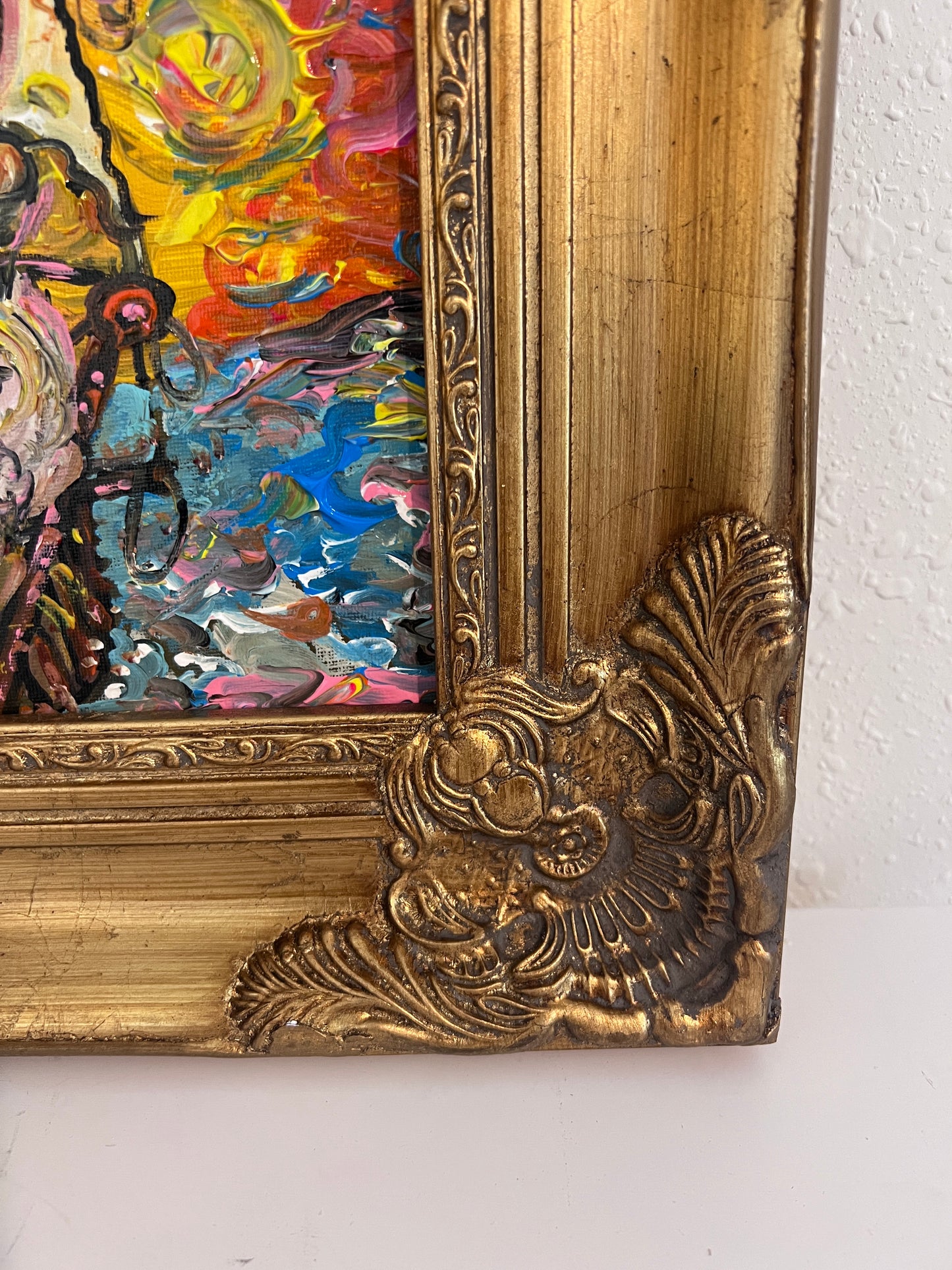 Serg Graff Original “Solaria” Ship Painting | Gold Ornate Frame | Nautical