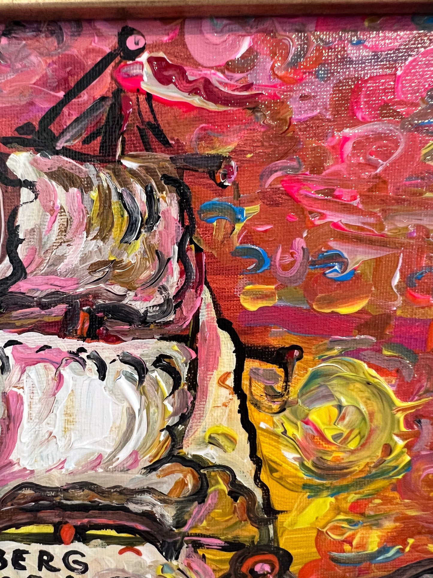 Serg Graff Original “Solaria” Ship Painting | Gold Ornate Frame | Nautical