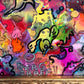 Serg Graff Lovers Original Abstract Painting, Colorful Contemporary Pop Art