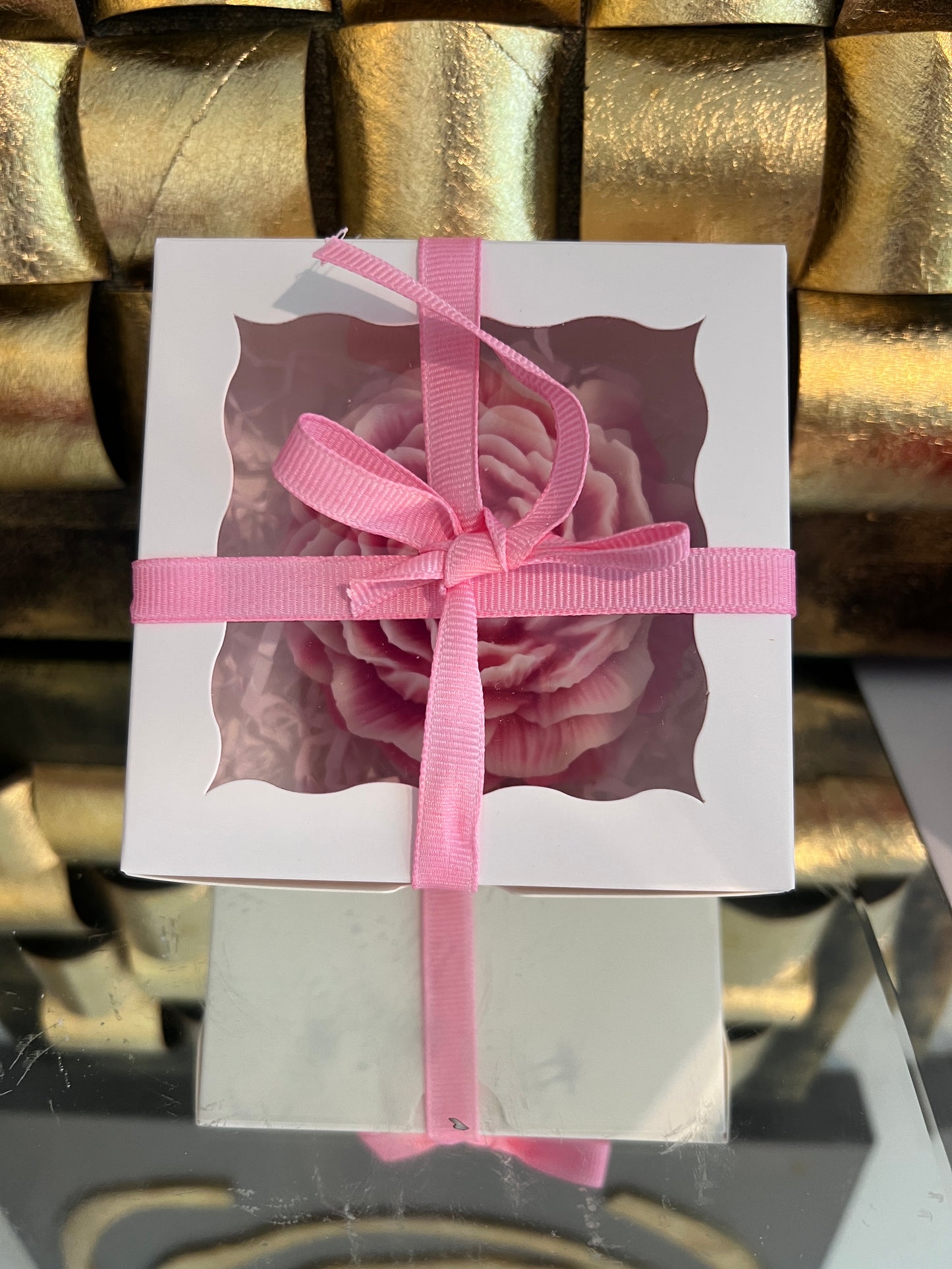 Peony Candle  – Handmade Lilac Scented Gift
