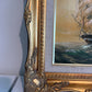 Baill Tall Ship Oil Painting Sailing Ship Seascape, Maritime Nautical Wall Art