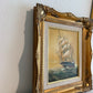 Baill Tall Ship Oil Painting Sailing Ship Seascape, Maritime Nautical Wall Art