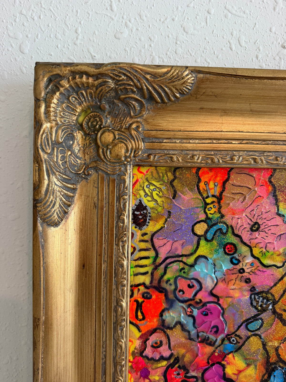 Serg Graff "Juggling Clown Original Abstract Painting Colorful Contemporary Art
