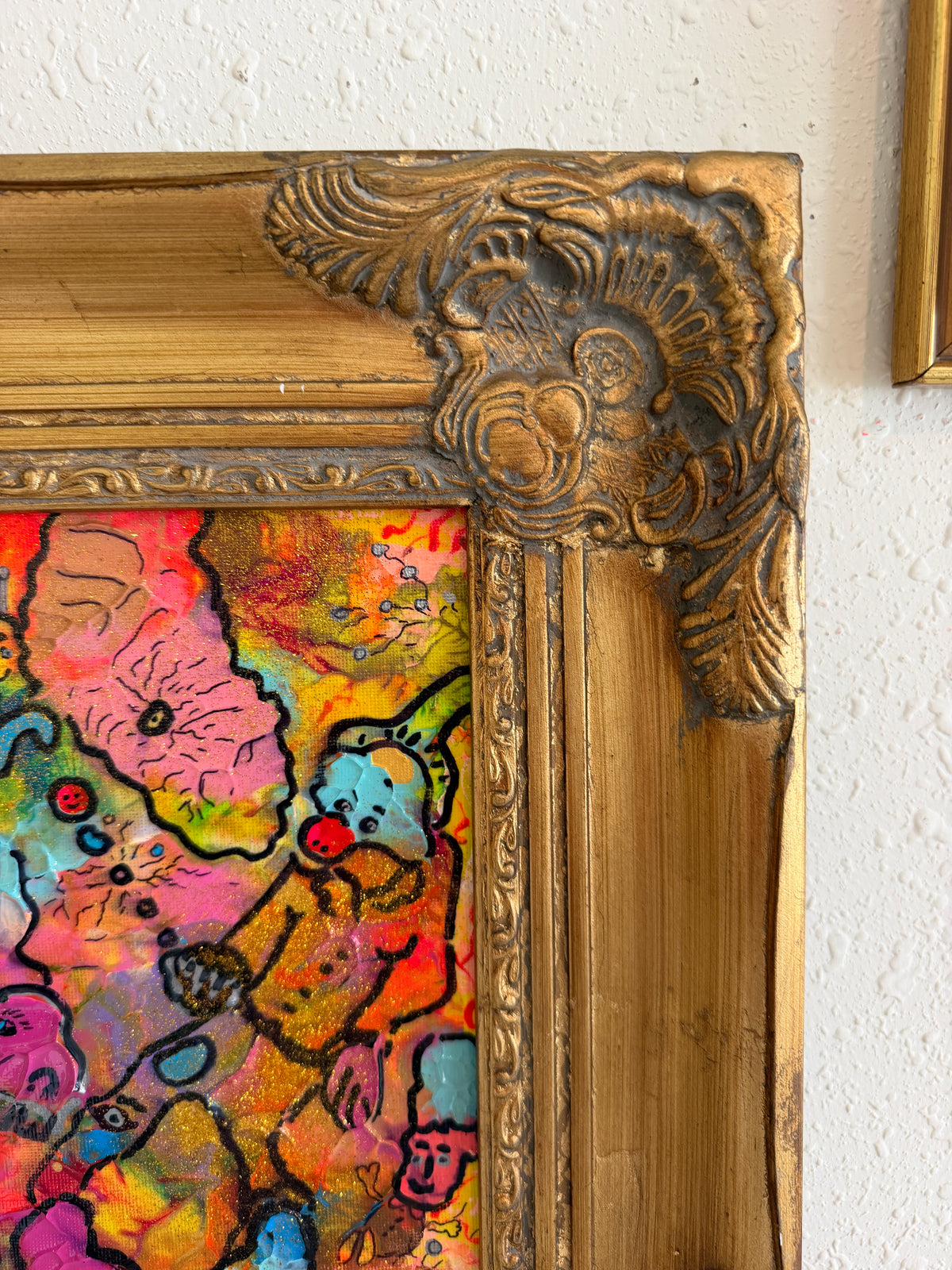 Serg Graff "Juggling Clown Original Abstract Painting Colorful Contemporary Art