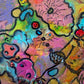 Serg Graff "Juggling Clown Original Abstract Painting Colorful Contemporary Art
