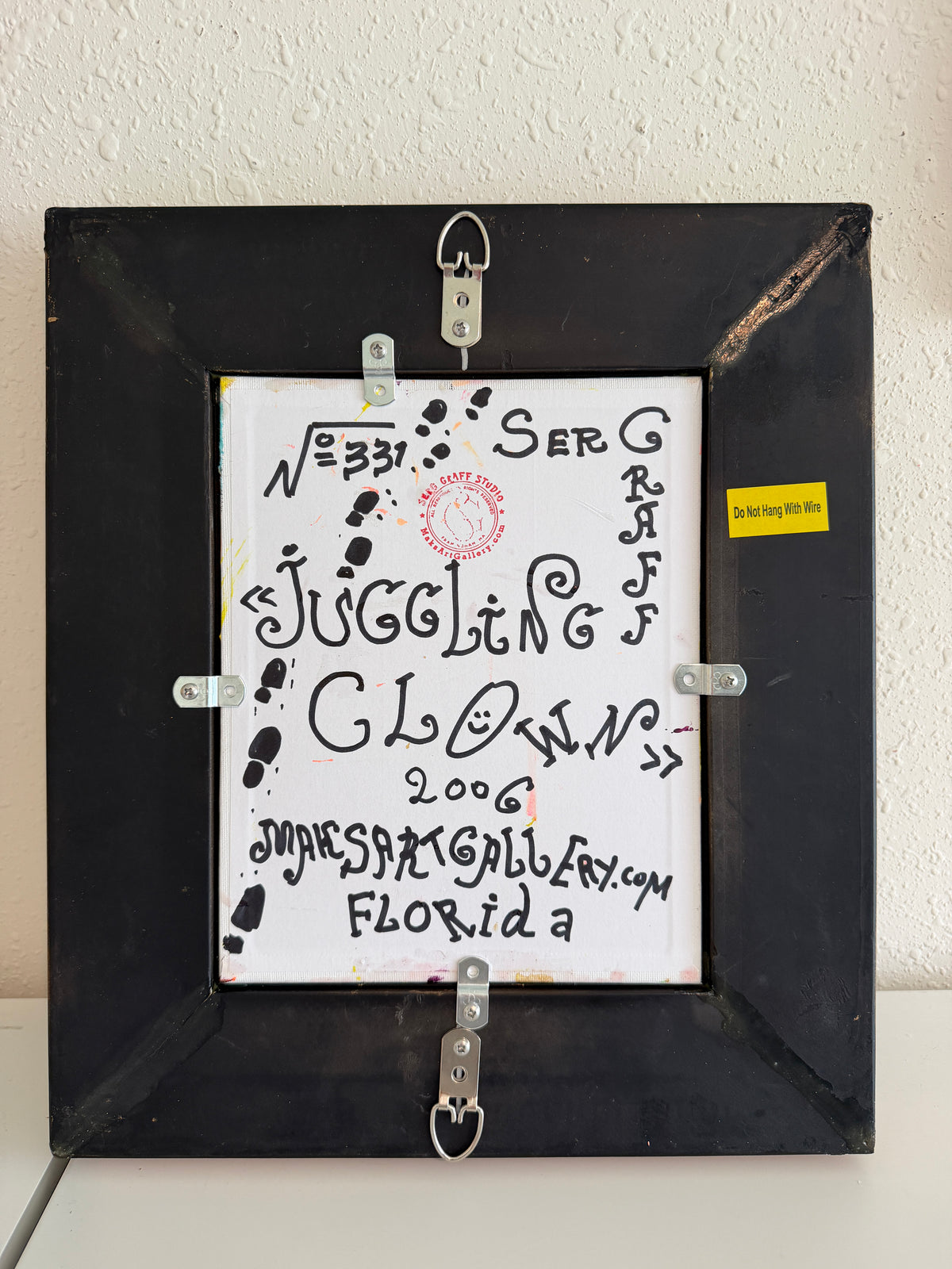 Serg Graff "Juggling Clown Original Abstract Painting Colorful Contemporary Art