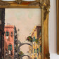 Antonio De Vity (1901-1993) Oil Painting Italian Street Market Scene Cityscape