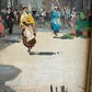 Antonio De Vity (1901-1993) Oil Painting Italian Street Market Scene Cityscape