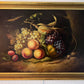 Antique 19th century Original Oil Painting on canvas, Still Life, Framed