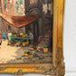 Antonio De Vity (1901-1993) Oil Painting Italian Street Market Scene Cityscape 774
