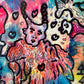 Original Abstract Painting Serg Graff "Fallen Angel" Surreal Fantasy, COA