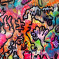 Original Abstract Painting Serg Graff "Fallen Angel" Surreal Fantasy, COA