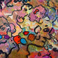 Serg Graff "Retro Masquerade" Original Abstract Painting Colorful Pop Art, COA