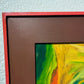 Virginia Barry Original Abstract Painting on Board, Custom Frame