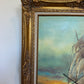 Preston Willis Signed Original Oil Painting Tall Ship Seascape Framed Maritime