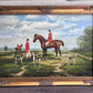 M. Aarinon Original Oil Painting, English Fox Hunt Scene, Horses & Hounds