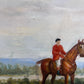 M. Aarinon Original Oil Painting, English Fox Hunt Scene, Horses & Hounds