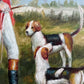 M. Aarinon Original Oil Painting, English Fox Hunt Scene, Horses & Hounds