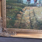 M. Aarinon Original Oil Painting, English Fox Hunt Scene, Horses & Hounds