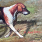 M. Aarinon Original Oil Painting, English Fox Hunt Scene, Horses & Hounds