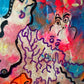 Serg Graff "Phantom Theatre" Original Acrylic Painting Whimsical Abstract Framed
