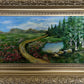 Landscape by Max Shekhter (b. 1938) – Original Oil Painting on board, Framed