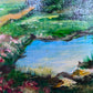 Landscape by Max Shekhter (b. 1938) – Original Oil Painting on board, Framed